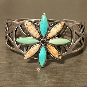Turquoise Sterling Silver BARSE Vintage Bracelet